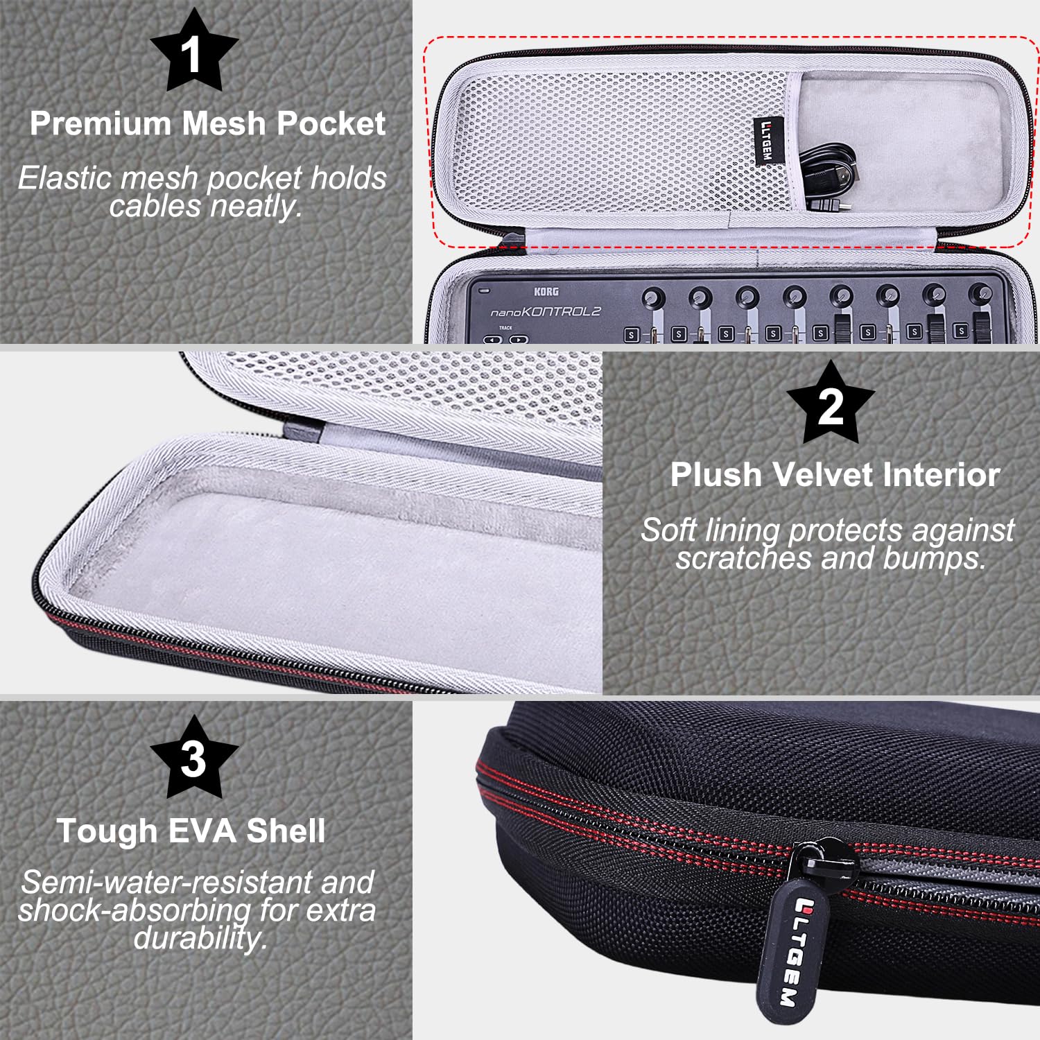 Usb Midi Keyboard Hard Travel Protective Case For Korg